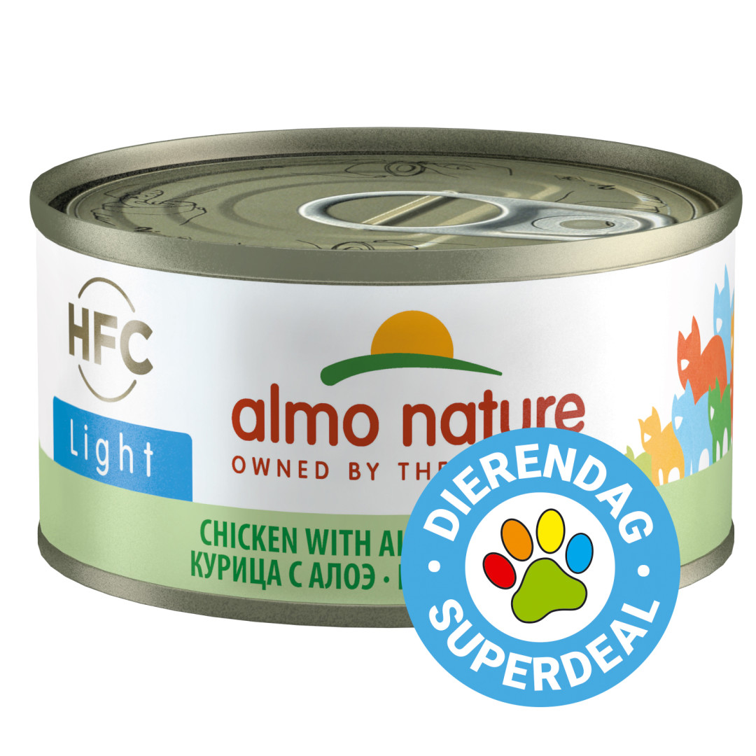 Almo Nature kattenvoer HFC Light kip en aloë vera 70 gr